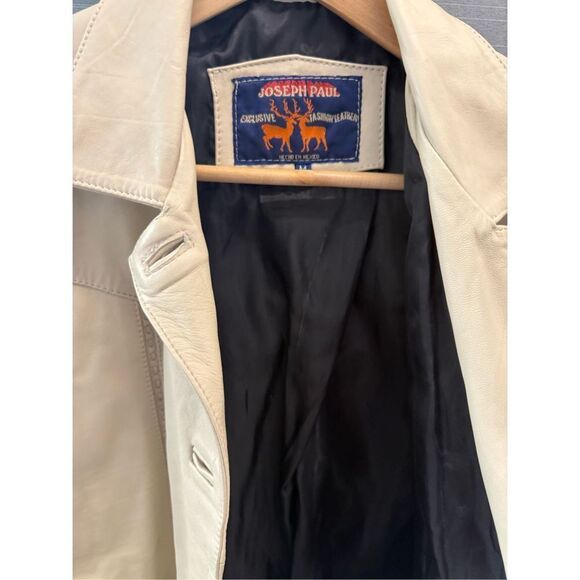 Women’s Joseph Paul 100%Leather Jacket RARE MD - Picture 3 of 7